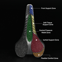 Selle de vélo confortable Gaciron CS-150 pour débutants avec feu arrière intelligent, surface en PU, siège de cyclisme
