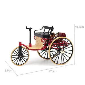 Modèle de voiture vintage à trois roues en alliage simulé à l'échelle 1:12, cadeau de collection, <span class=keywords><strong>jouet</strong></span> décoratif pour adultes - Product Image 2