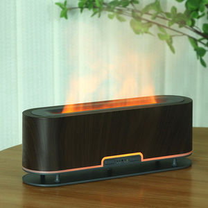 Ультразвуковой увлажнитель воздуха с эффектом пламени, диффузор для эфирных масел, имитация огня, на батарейках, 1 год работы, бытовой атомайзер для воздуха, с подставкой - Product Image 5