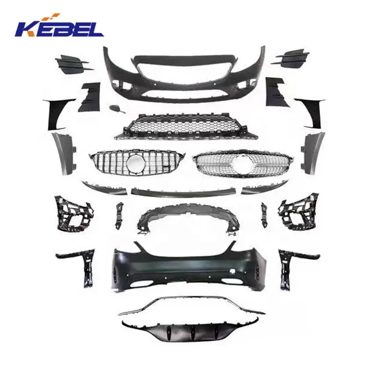 hot sale car front rear bumpers grille 2058802305 front bumper kit for mercedes benz w205 2019 accessories c class car body kit