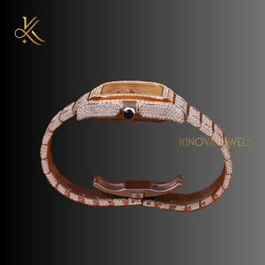 Moissanite Diamond <b>Watch</b> With Exceptional Sparkle Precision Quartz Movement And Timeless Luxury Style Designed For Top Quality - Product Image 5