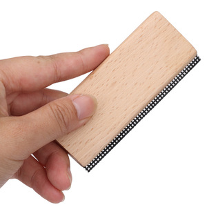 Beech Wood Clothes <b>Brush</b> Stainless Steel Blade Woolen Clothes Lint Remover Portable Design - Product Image 4