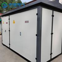 Özelleştirilmiş Tamamen Sızdırmaz Üç Fazlı Paket Tipi Trafo Merkezi 2000kva 3150kva Elektrik İnşaatı için Elektrik Trafo Merkezi