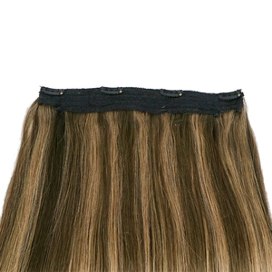 <span class=keywords><strong>Extensiones</strong></span> de Cabello Humano 100% con Mechas Color P4/27 Marrón y Rubio - Product Image 5