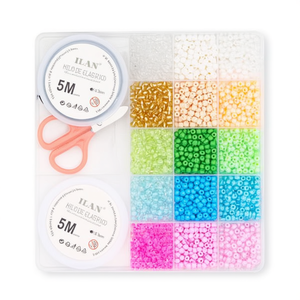 Set di perline ILAN 18x17cm con cordino elastico e forbici per la creazione di gioielli - Product Image 2