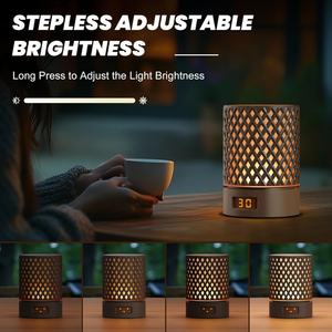 Veilleuse moderne rechargeable avec minuterie rotative pour lumière chaude, idéale pour l'alimentation des bébés, le chevet, la relaxation et une ambiance romantique - Product Image 2