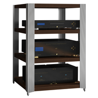 JS-01 F3 Série HIFI Équipement audio et vidéo Amplificateur Rack CD Sound Stand Bois Alliage d'aluminium Amp Cabinet
