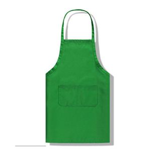Tablier de cuisine suspendu à bavette publicitaire en polyester de couleur unie avec impression de logo pour tablier de nettoyage de restaurant - Product Image 2