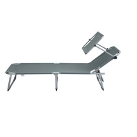 Lit pliant en métal de haute qualité sur mesure - Chaise de camping et de plage portable pour usage domestique - Conception simple pour une sieste individuelle