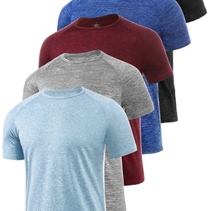 T-shirts sportifs tricotés surdimensionnés pour hommes, évacuation de l'humidité, séchage rapide, respirants, pour l'exercice et le fitness - Product Image 6