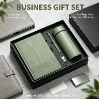 Cadeaux d'affaires promotionnels haut de gamme, carnet de notes A5 avec couverture rigide et stylo pour les employés, logo personnalisé OEM, ensemble de cadeaux d'entreprise