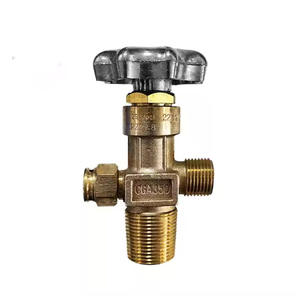 Válvulas Angulares Estilo Americano para Cilindros de Oxígeno/Dióxido de Carbono y Acetileno CGA350 CGA510, Válvulas de Exportación - Product Image 4