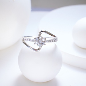 Bague tendance plaquée or, vente en gros de <span class=keywords><strong>bijoux</strong></span>, zircon cubique - Product Image 3