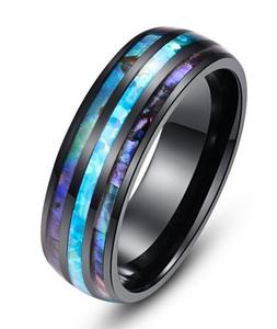 Top Quality Cuban <b>Ring</b> Stainless Steel <b>Men's</b> <b>Rings</b> Meteorite Opal Starry Stainless <b>Ring</b> <b>for</b> <b>Men</b> - Product Image 6