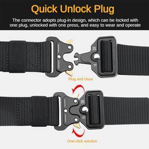 Ceinture tactique Chasse Randonnée Combat Sports Ceinture Sangle Boucle en alliage métallique Ceintures de défense - Product Image 2