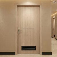 Porte intérieure en bois de luxe insonorisée et ignifugée pour villas de luxe en Arabie Saoudite et au Royaume-Uni, porte de bureau acoustique en bois STC 42