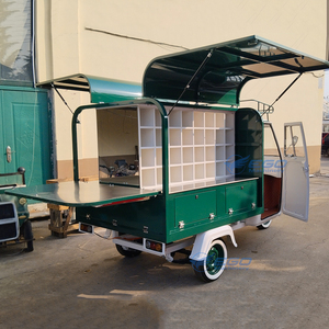Remorque de cuisine électrique à vendre, chariot mobile à 4 roues pour la vente de nourriture et de snacks, chariot de restauration extérieur, structure en acier - Product Image 2