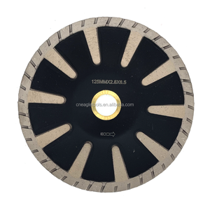 Venta caliente T hoja de sierra curvada de diamante segmentado Turbo disco de corte cóncavo de contorno de diamante para mármol de cuarzo - Product Image 3