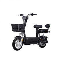 Vélo électrique numérique sans balais 350W pour adultes, freins à tambour avant et arrière, cadre en acier au carbone 3 vitesses