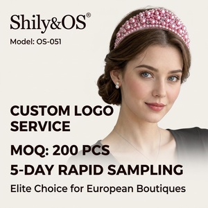 Serre-tête Vintage Couronne de Perles et Diamants, Bandeau Rétro de Luxe en Strass, Serre-tête Baroque Gonflé, Accessoires Cheveux Élégants pour Femme - Product Image 3