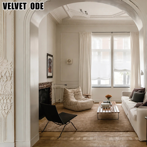 Échantillon disponible : Fauteuil Caterpillar chic parisien, adapté aux animaux <span class=keywords><strong>de</strong></span> compagnie, sans cadre, profil bas, plis profonds, inspiré du style To-go - Product Image 6
