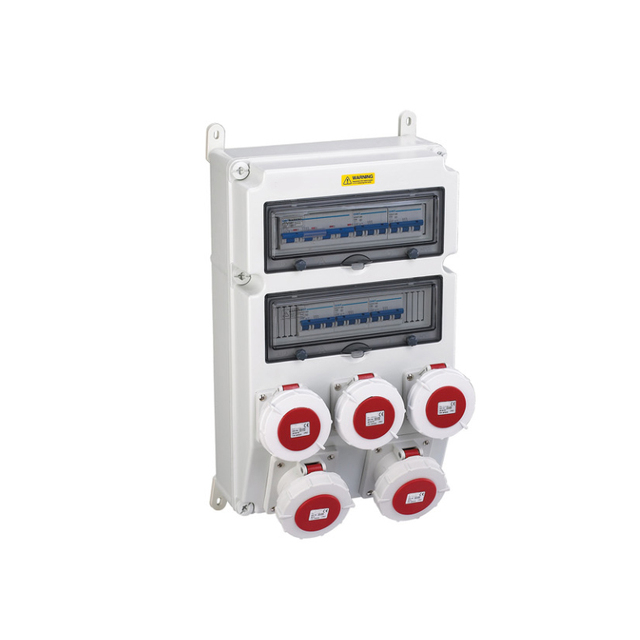 European Standard IEC Power Socket Distribution Board Electrical Weatherproof Wall Mounting Power Box