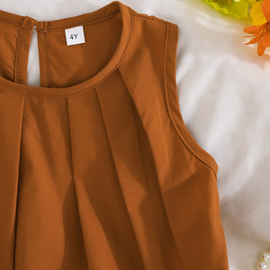 Robe au design exquis pour filles de 4 à 8 ans, élégante pour les fêtes, avec jupe à volants et décoration en dentelle - Product Image 5