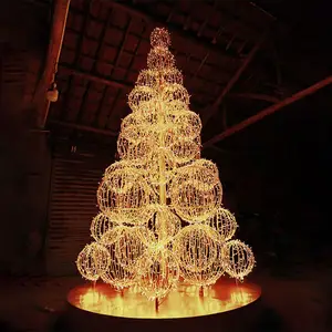 Recién llegado, decoraciones del Festival de Ramadán, luz led 3D personalizada con motivo de árbol de Navidad