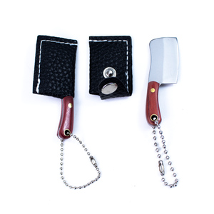 Couteau de poche mini Damas à succès avec étui, idéal pour ouvrir les colis et couper les boîtes - Product Image 5