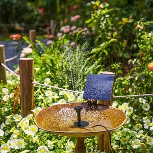 Fuente de baño flotante para pájaros con energía Solar, piscina, jardín, característica de agua, bomba de fuente Solar para exteriores, <span class=keywords><strong>cascada</strong></span> para estanque - Product Image 3