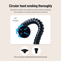 Tuyau d'évacuation flexible KNOKOO 1,2 m/2 m, conduit en bambou, tuyau à fumée, bras d'extraction des fumées de soudage FES150S/FES150/FES150D, état neuf