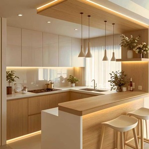 Décoration de cuisine en bois personnalisée pour toute la maison à Taïwan Armoire intégrée <span class=keywords><strong>Table</strong></span> d'îlot <span class=keywords><strong>et</strong></span> buffet de bar - Product Image 1
