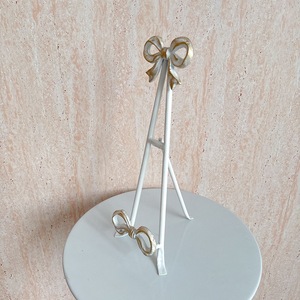 Metal Bookends Iron <b>Rustic</b> Bow Design 12x14x39.5cm For Adults Reading <b>Shelf</b> Decor - Product Image 4