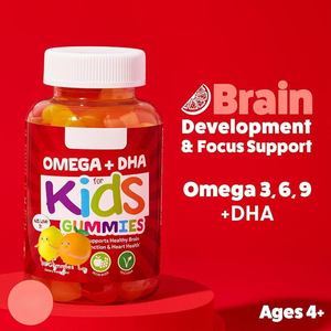 วิตามินรวมสำหรับเด็กแบบเยลลี่ - ดีเอชเอ โอเมก้า-3, วิตามิน, รสผลไม้สามรส วิตามินเยลลี่สำหรับเด็ก - Product Image 2