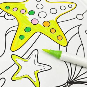 Échantillons gratuits Logo personnalisé Marqueurs de peinture acrylique à double tête Stylos de couleur Marqueurs d'art avec expédition en vrac - Product Image 5