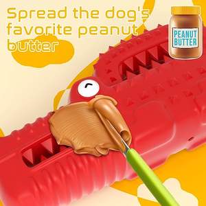 Agresif <span class=keywords><strong>Chewers</strong></span> için 2023 yeni yıkılmaz gıcırtılı köpek çiğneme oyuncakları, sert dayanıklı timsah kauçuk süper Chewer köpek oyuncaklar - Product Image 6