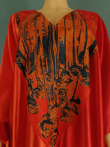 Robe longue ethnique africaine <span class=keywords><strong>Ayaba</strong></span>, kaftan ample musulman à manches mi-longues, robe traditionnelle à imprimé Ankara - Product Image 3