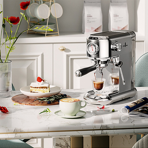 Cafetera Comercial para Café Espresso, Prensa de Café de 15 Bares con Pantalla de Medición - Product Image 1