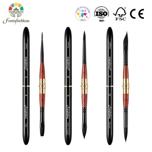 Juego de 6 Pinceles de Acuarela de Doble Punta 2026, Pelo de <span class=keywords><strong>Ardilla</strong></span>, Puntas Versátiles con Estuche, Perfectos <span class=keywords><strong>para</strong></span> Pintura de Acuarela y Gouache - Product Image 1