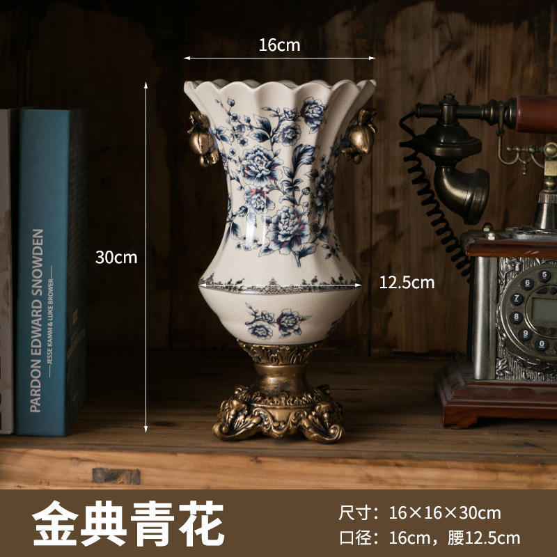 Jindian สีน้ำเงินและสีขาว (18-12P)