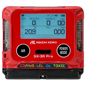 มอนิเตอร์ก๊าซแบบพกพา GX-3R Riken Keiki ของแท้พื้นที่จำกัดจอภาพก๊าซ4ตัว GX-3R โปร - Product Image 1