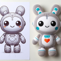 ODM OEM Custom AI Design Plüsch Roboter niedlich Gefüllte Anime Puppe als Geschenk