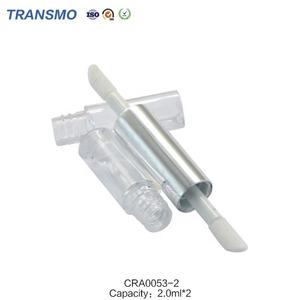 Tube de gloss à lèvres double face personnalisé en PETG 1,5 ml, tube de gloss à lèvres double extrémité dégradé OEM - Product Image 4