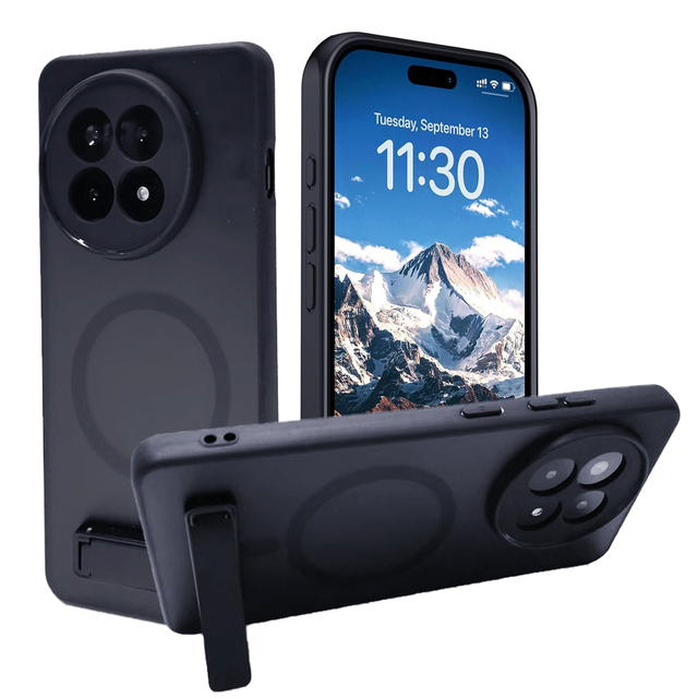 Magnetic Acrylic Phone Case Stand for OnePlus 15/13T/13s/13/13R/Ace 5 PRO/Nord CE5-Shockproof Wireless Charging Compatible