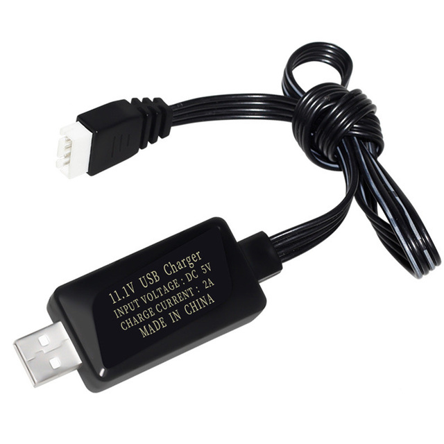Toy Battery Charger 11.1V USB-XH-4P Charging Battery Pack With Overcharge protection USB Charging Cable
