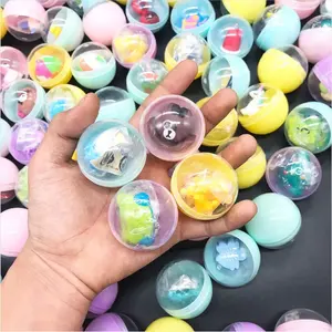 Grosir Murah Bola Kapsul Vending Bulat 45Mm 2 Inci 50Mm Plastik dengan Berbagai Macam Figur Aksi Kecil Mainan Pengisi Di Dalamnya