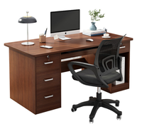 Bureau d'étude et table d'ordinateur Vista Home Gold Supplier en MDF avec armoires, design moderne et robuste