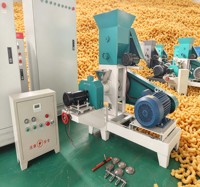 Máquina Extrusora de Palomitas de Maíz Automática de 220v, Forma de Bola, para Hacer Bocadillos Inflados, Modelo HJ-FFP40 para Uso Industrial