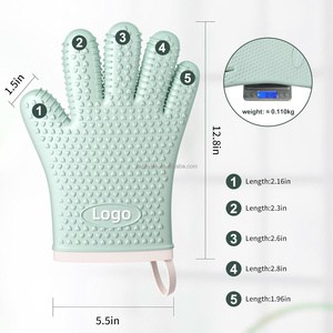 Guantes <span class=keywords><strong>de</strong></span> Silicona Impresos Aptos para Alimentos, Resistentes al Calor, para Barbacoa, <span class=keywords><strong>Horno</strong></span> y Repostería - Product Image 6