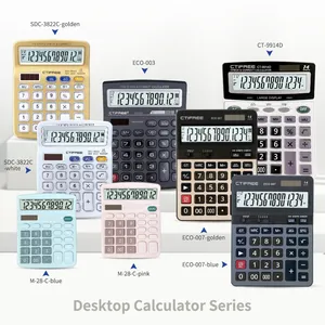 Wetenschappelijke Calculator 12 Cijfers Calculatrice Ronde Knop Elektronische Rekenmachine Voor Zakelijke Rekenmachine Kleurrijke Sleutel Aaa Batterij